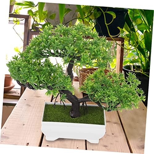 GARVALON Artificial Pine Bonsai Tree Decor