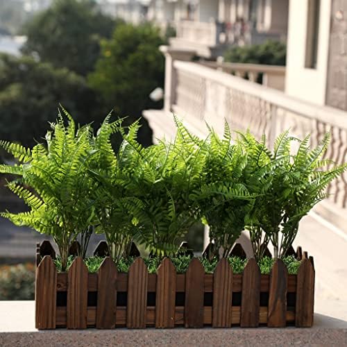 Grand Verde Boston Ferns Artificial Plants 10pcs Dark Green