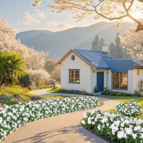 5 Pcs Artificial Flowers for Outdoor Decorations