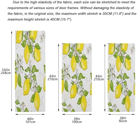 Susiyo Rellow Lemon Tree Halloween Door Cover