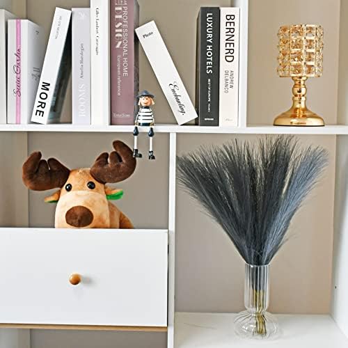 Mandys Grey Silk Pampas Grass Bouquet 20 Stems