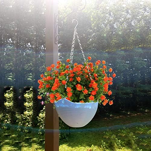 6 Bundles Artificial Flowers Fake Greenery UV Resistant