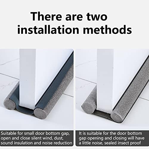 Bluelans Door Draft Stopper Weather Stripping Noise Blocker 374inch Adjustable