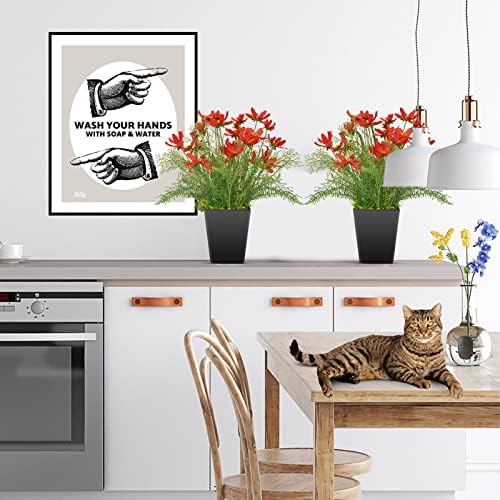 Luxsego Silk Artificial Flowers Coreopsis Faux Plants 167 In Red