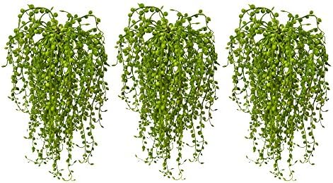 Nearly Natural Senecio Artificial Succulent Plant Set of 3