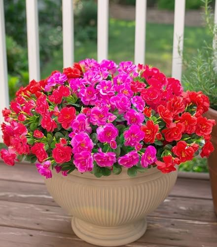 Ivydale Artificial Camellia Flowers 3 Bundles UV Resistant