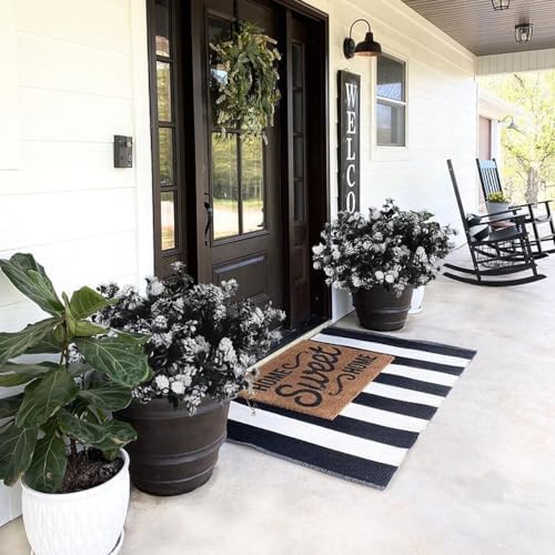 RECUTMS 8Pcs Fake Flowers Outdoor Decorations