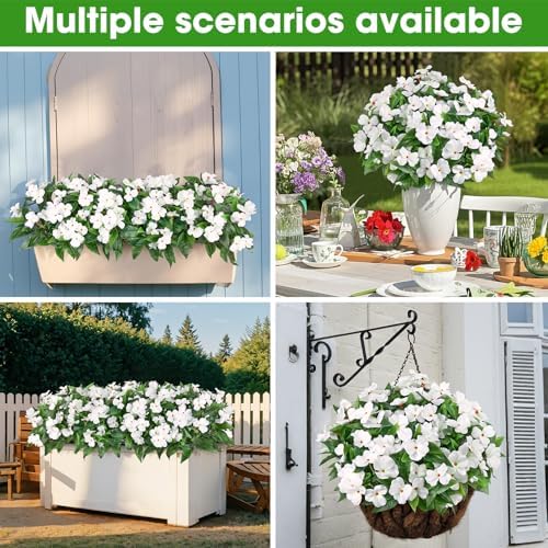 5 Pcs Artificial Flowers for Outdoor Decorations