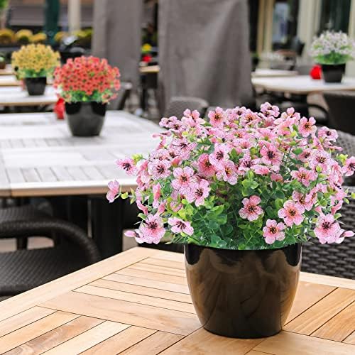 XEOLIAN 12 Bundles UV Resistant Artificial Eucalyptus Flowers