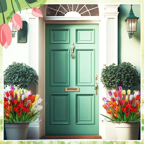 Yungyan 20 Bundles Artificial Flowers Multicolor Fake Tulips