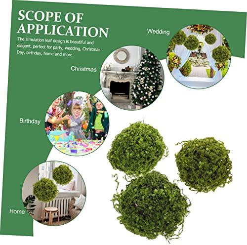 ERINGOGO Artificial Plant Balls 3pcs Hanging Topiary Decor