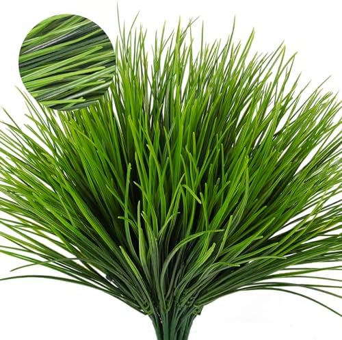 RECUTMS 12 Bundle Artificial Wheat Grass Plants