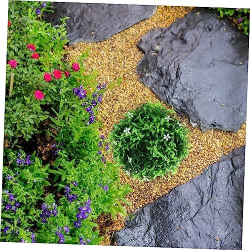 Artificial Grass Ball Pendant Lightweight Decor for Ceiling