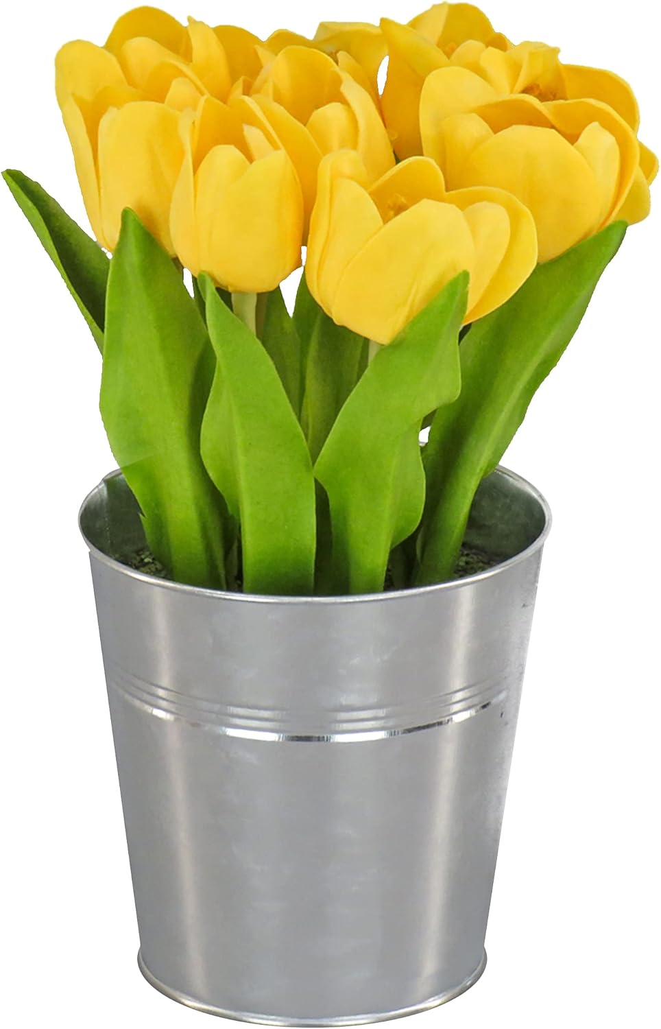 National Tree Company Artificial Tulip Bouquet Yellow 9 Inches