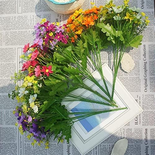 GaRcan Artificial Flowers Bouquet 7 Branch 28 Heads Wedding Decor