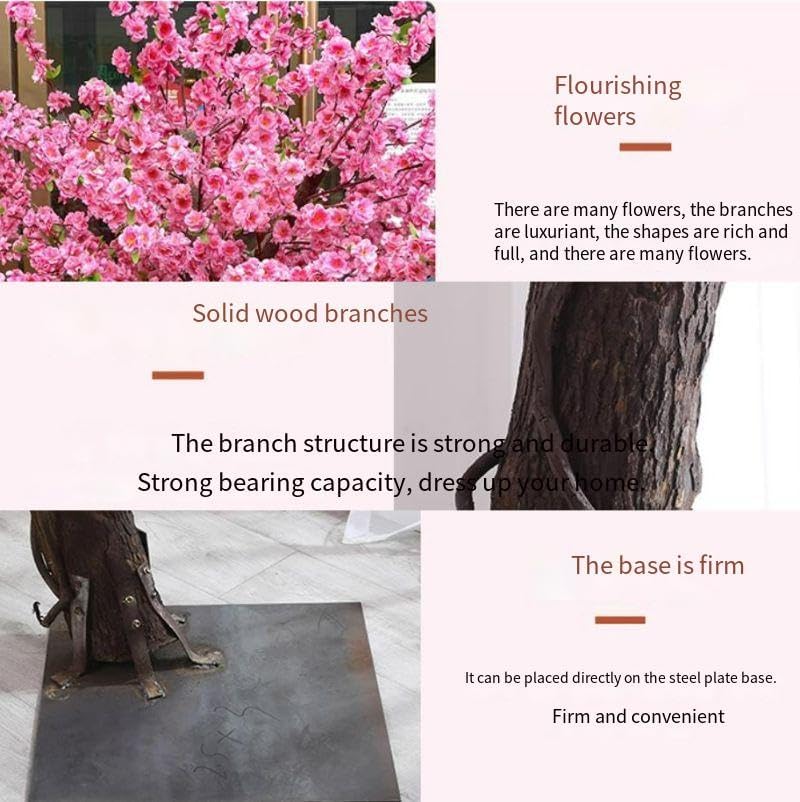 Artificial Pink Peach Blossom Tree 1mx08m