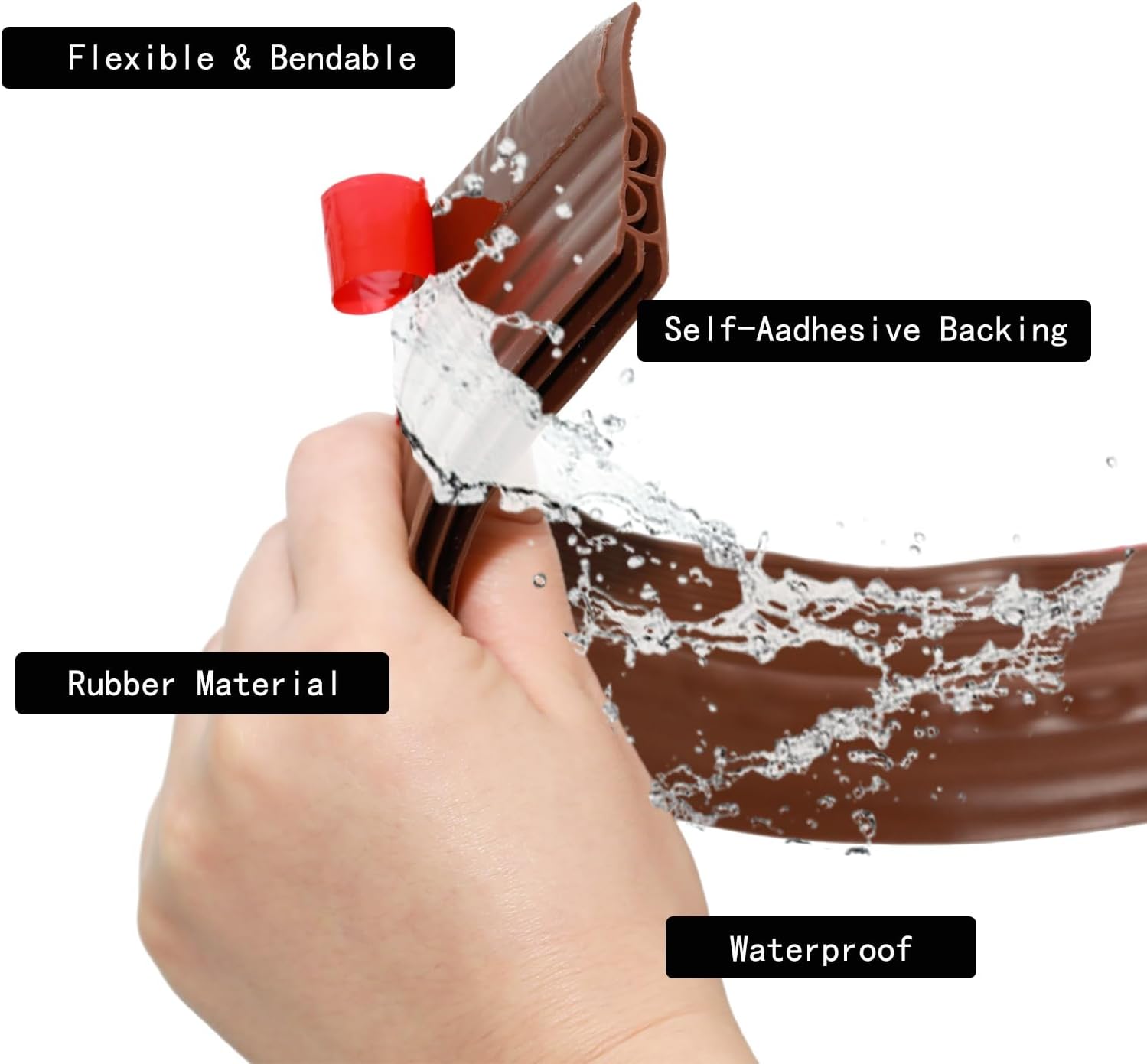 39 Inch Door Draft Stopper for Bottom of Door Brown