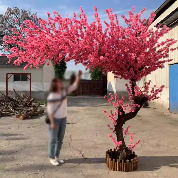 Artificial Pink Peach Blossom Tree 1mx08m