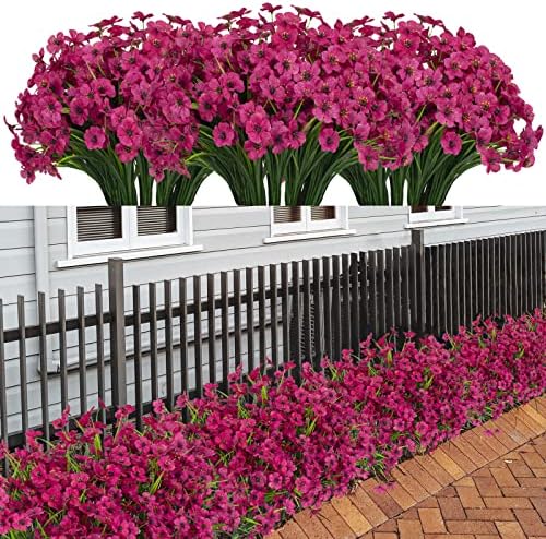 48 Bundles UV Resistant Artificial Outdoor Flowers