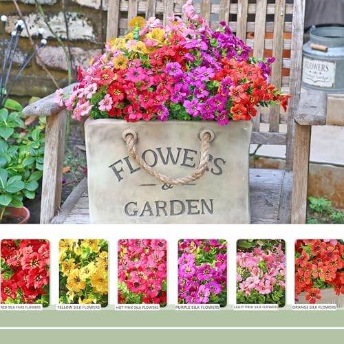12 Bundle Artificial Flowers for Outdoor Decoration 1