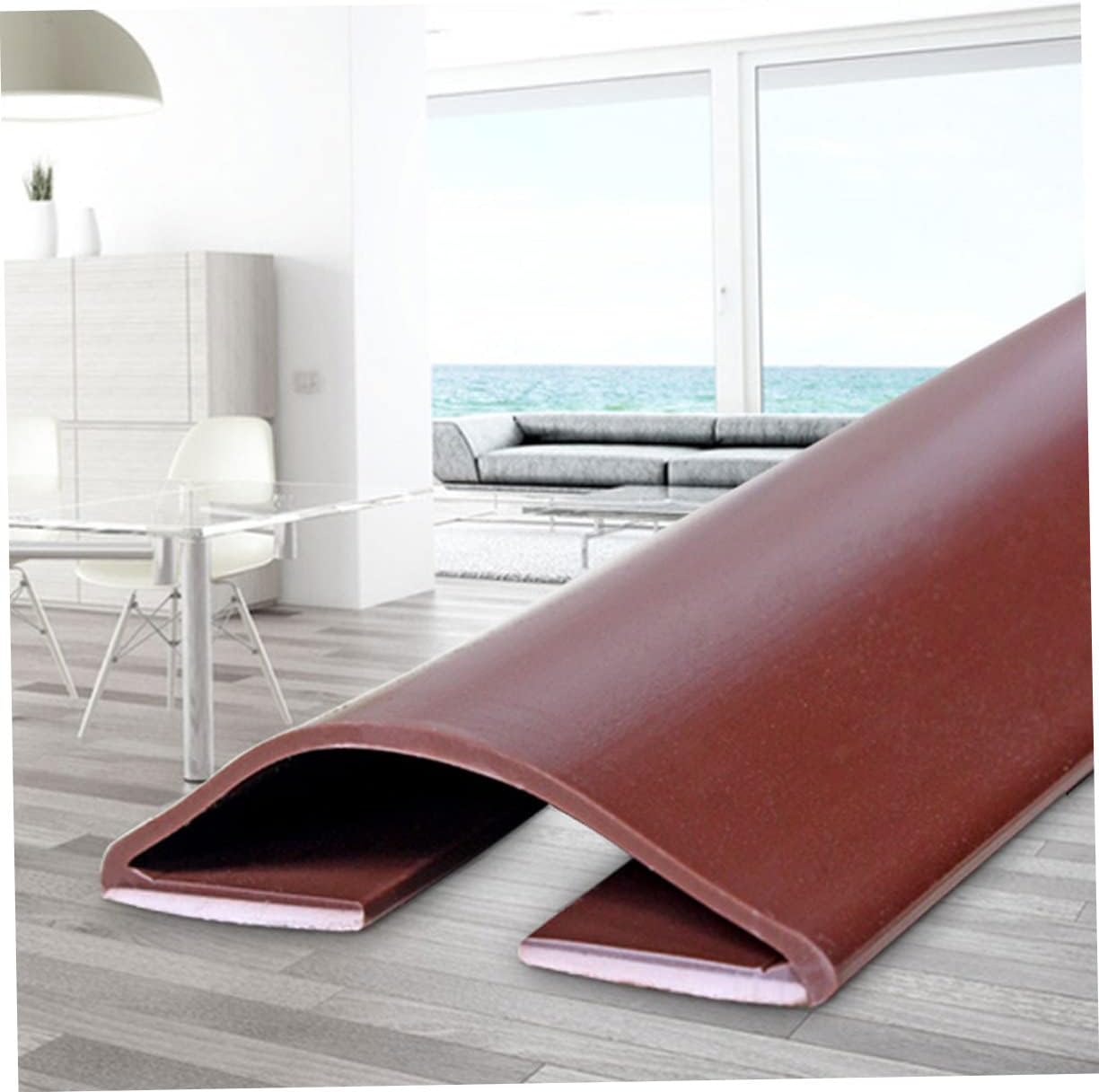 Gadpiparty Under Door Draft Stopper Seal Strip Brown