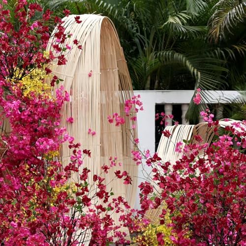 Raxcelivia Artificial Bougainvillea Branches Fuchsia Pack of 4