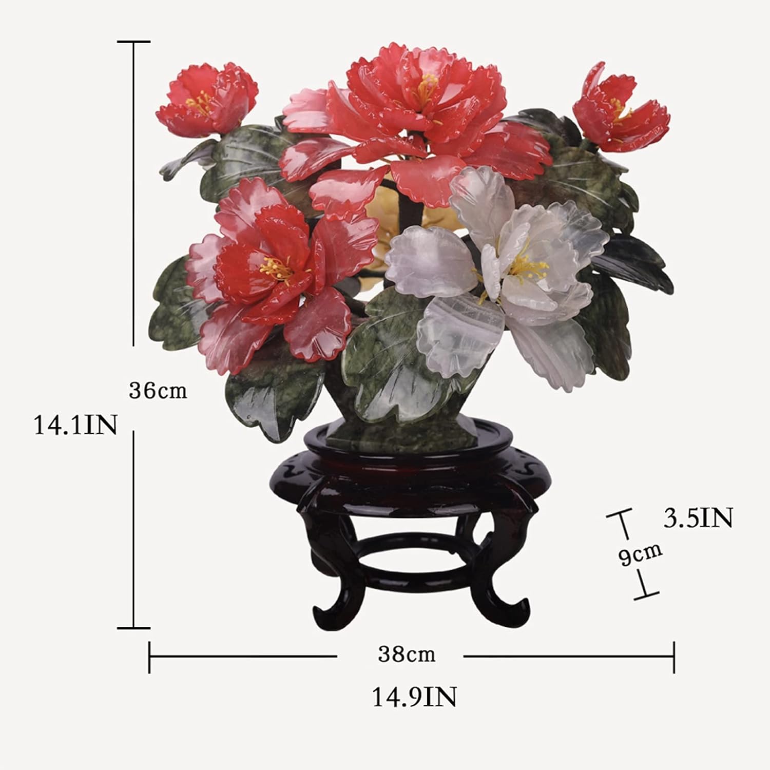 Artificial Potted Plants Bonsai Jade Peony Simulation