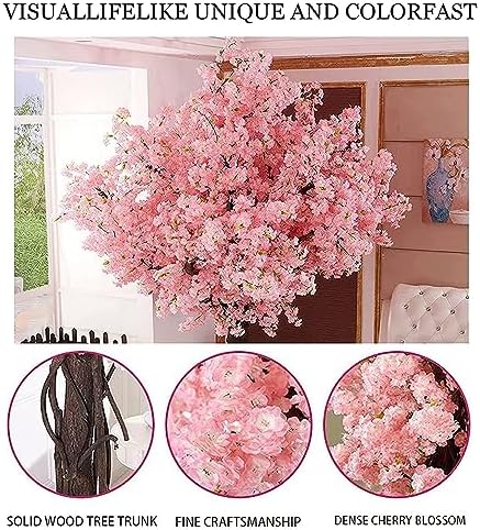 Pink Artificial Cherry Blossom Tree with Rattan Vines 1mx08m