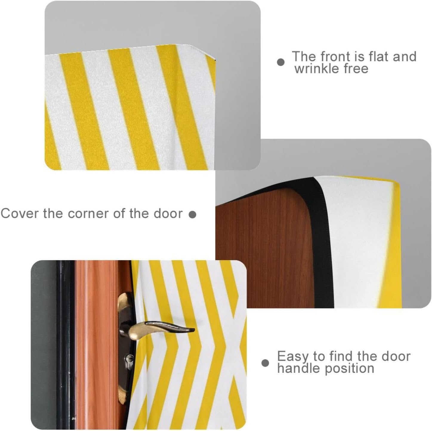 Susiyo Abstract Geometric Halloween Door Cover 32x79 in