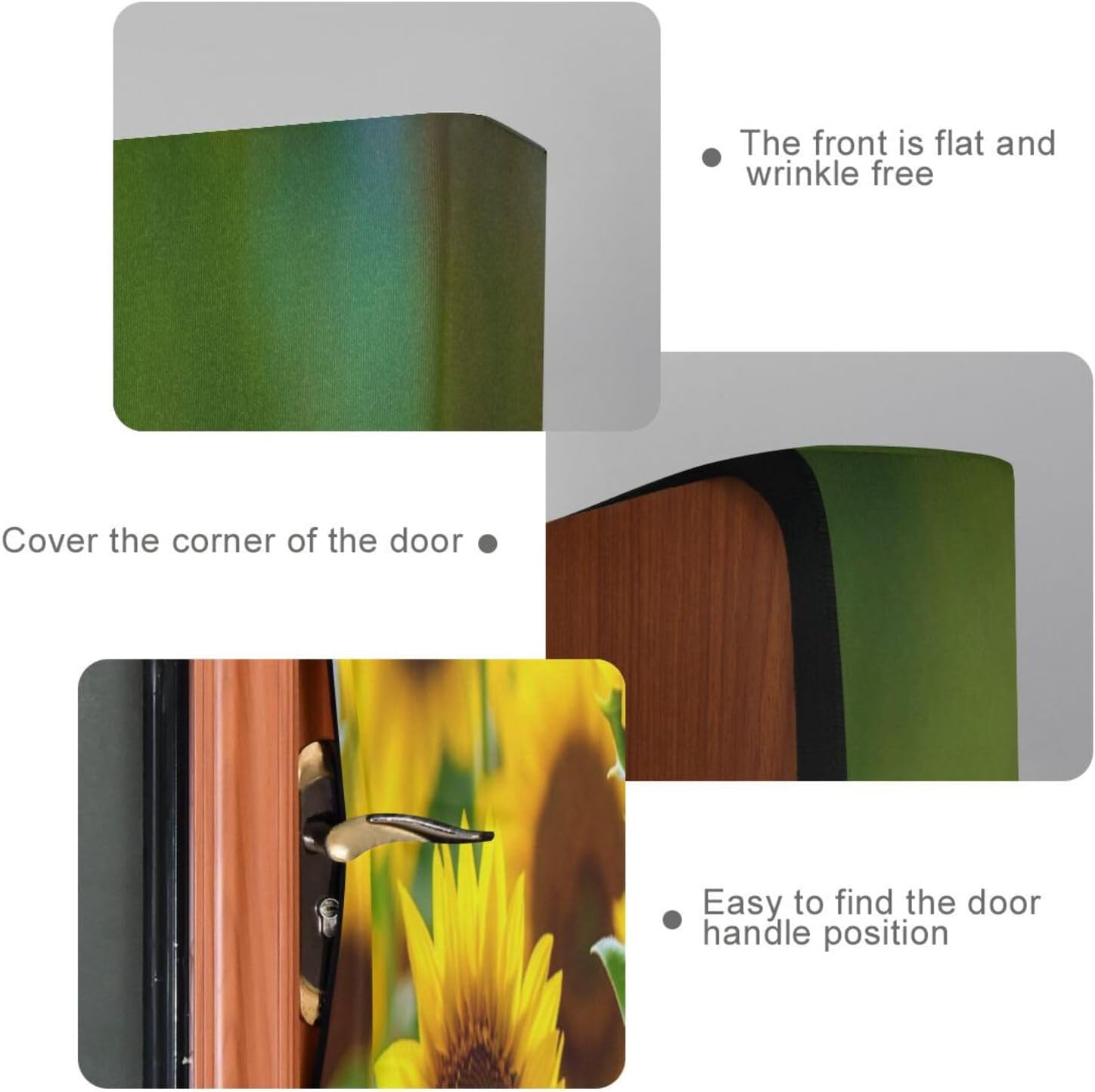 Susiyo Sunflower Halloween Door Cover 32x79 In