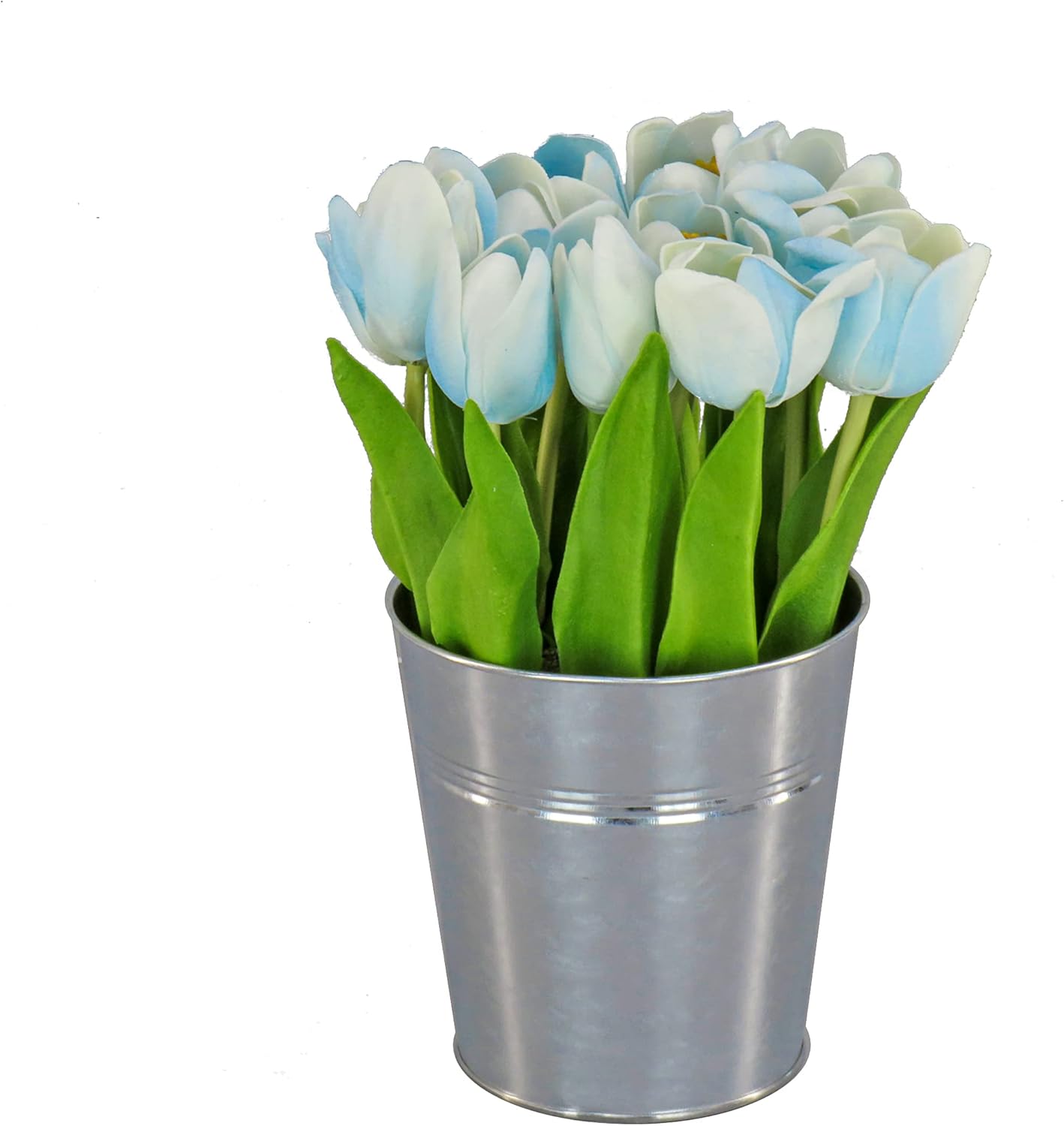 National Tree Company Artificial Flower Bouquet Blue 9 Inch Spring Set