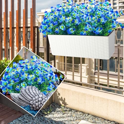 NOV FIRE Artificial Flowers for Outdoor Decor Blue