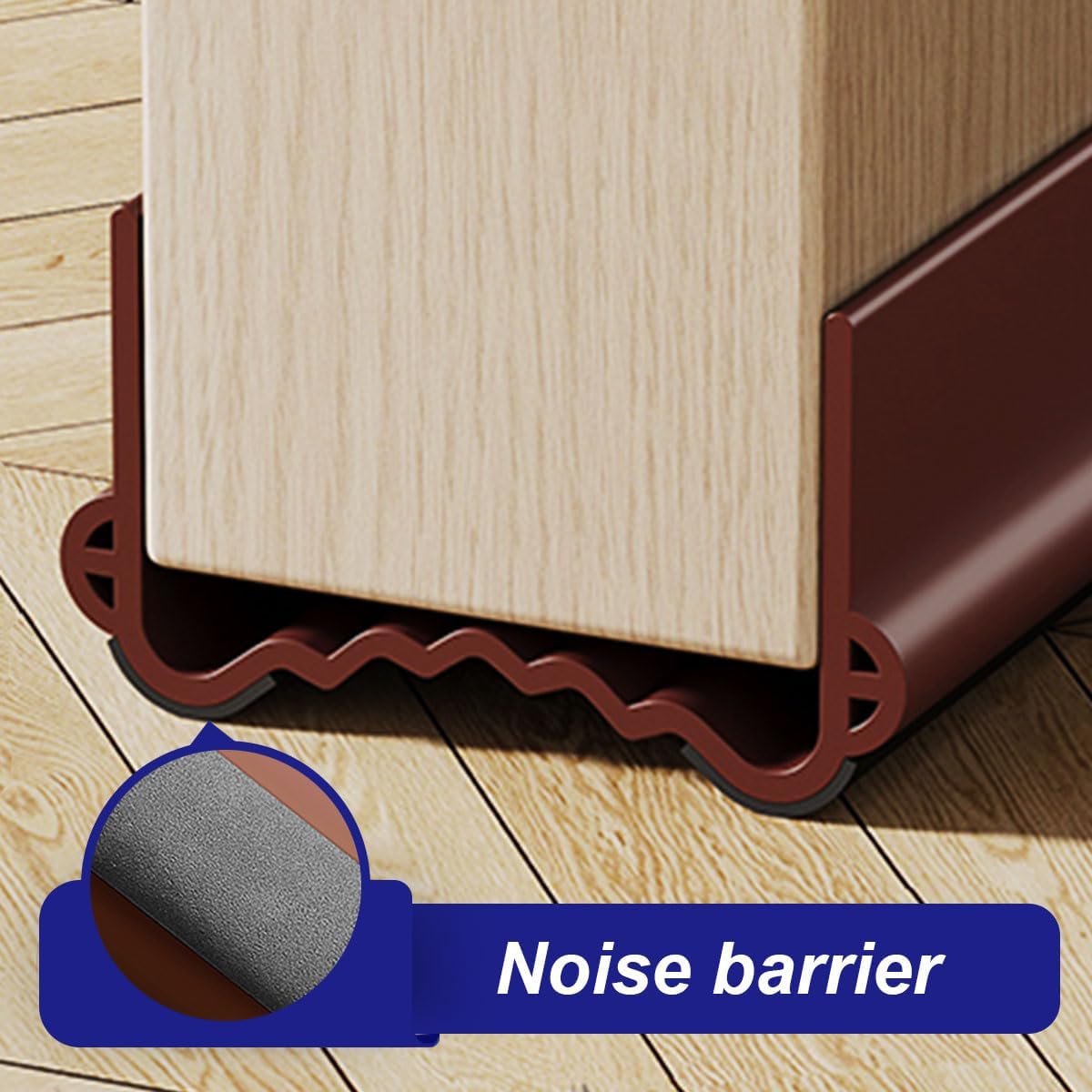 Door Bottom Seal Wind Noise Barrier 38 Inch Adjustable
