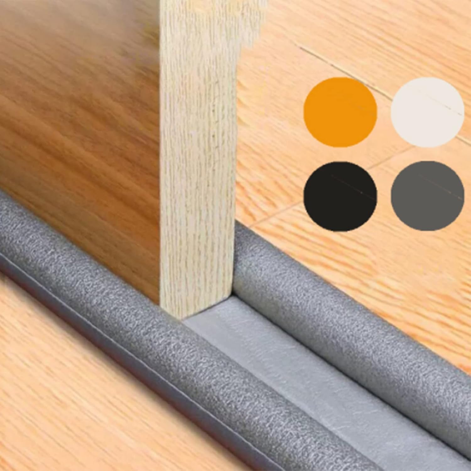 Bluelans Door Draft Stopper Weather Stripping Noise Blocker 374inch Adjustable