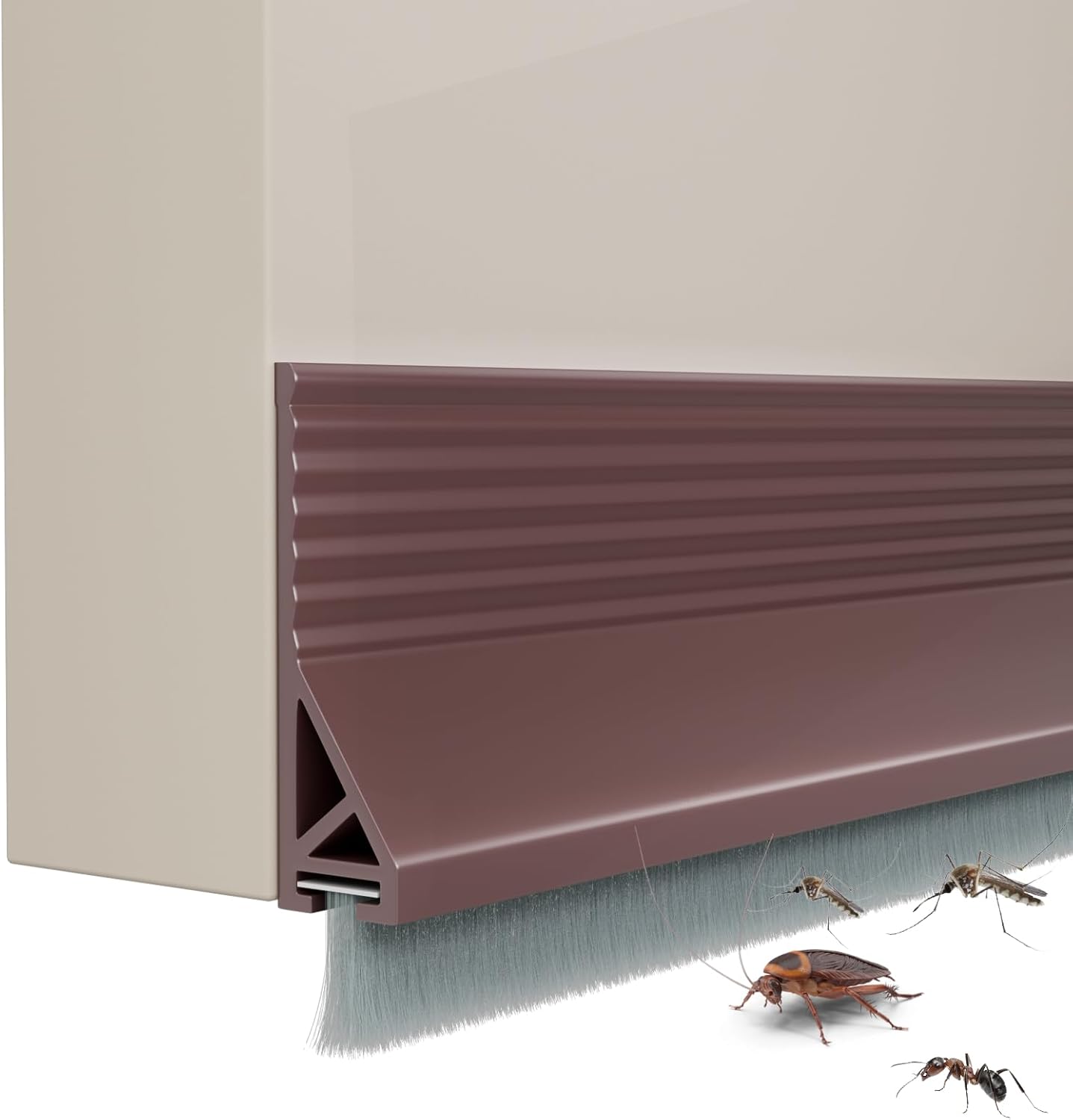 39 Inch Door Draft Stopper with Brush Strong Adhesive