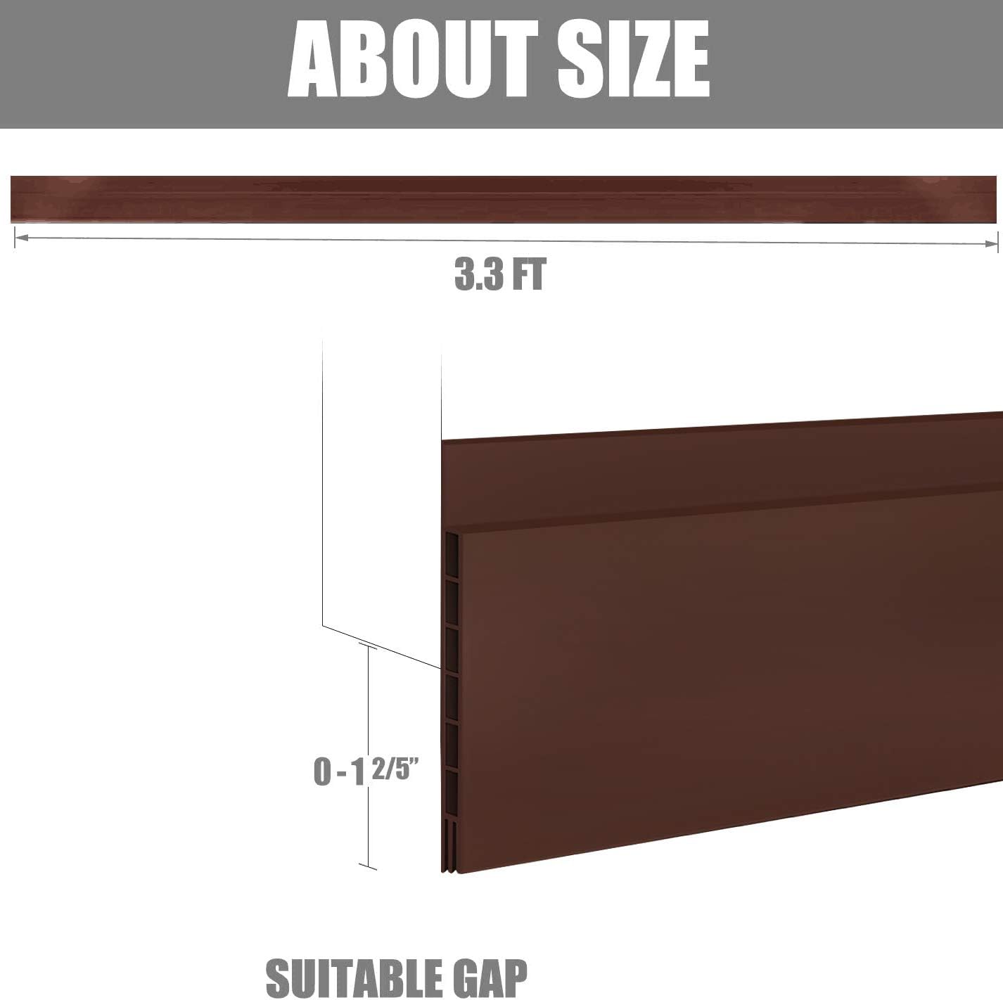 Suptikes Upgraded Door Draft Stopper 3 W x 37 L Brown