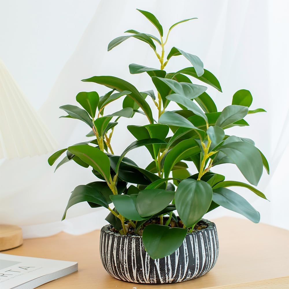 12 Inch Fake Ficus Plant Indoor Artificial Greenery