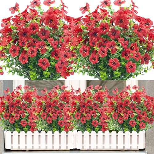 NOV FIRE 8 Bundle Artificial Flowers for Outdoor
