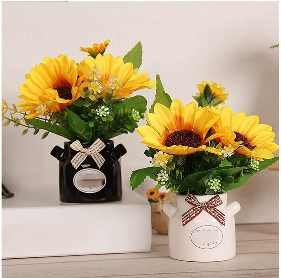 Gerrit Artificial Sunflower Vase Decor