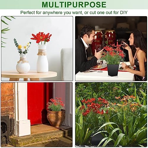Luxsego Silk Artificial Flowers Coreopsis Faux Plants 167 In Red