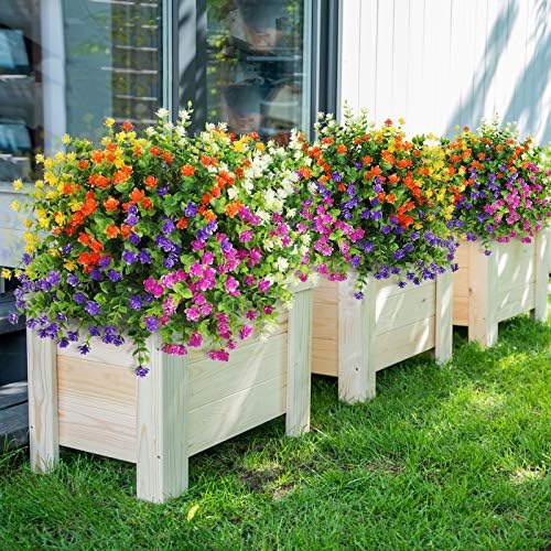 Bincy 12 Bundles Artificial Flowers Set