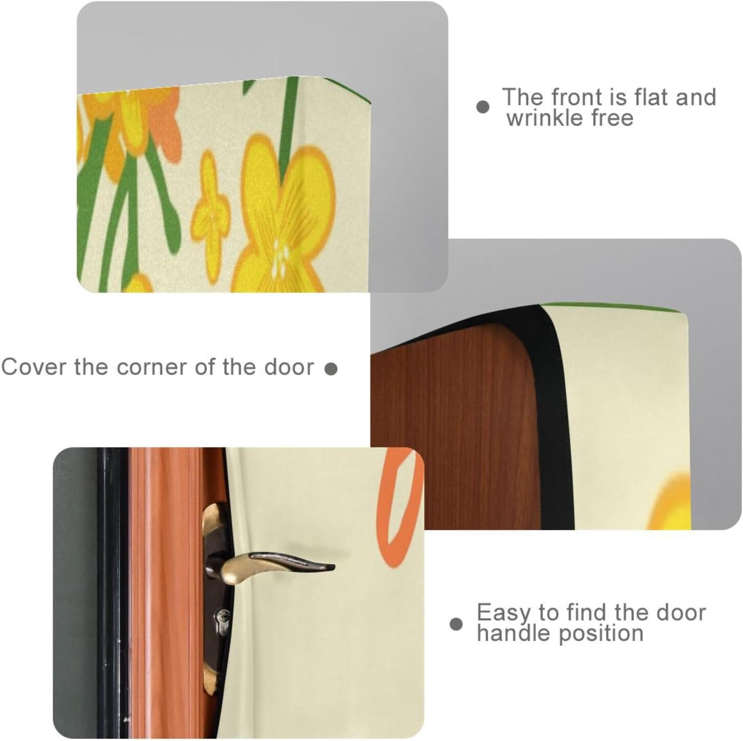 Susiyo Spring Yellow Halloween Door Cover