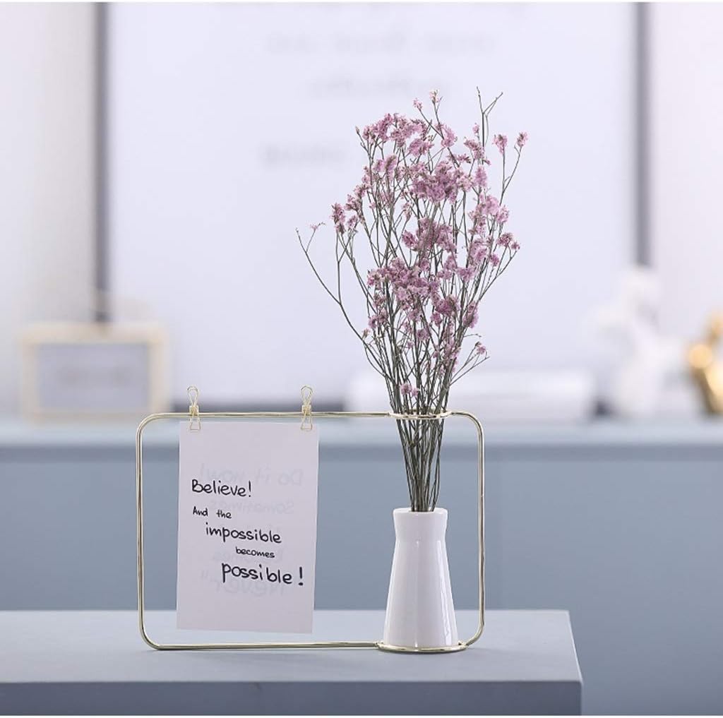 Elegant Artificial Flower Set with Potted Vase