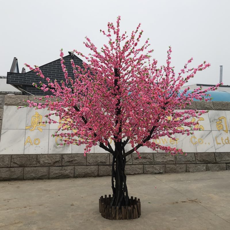 Artificial Peach Blossom Tree 1mx08m Indoor Outdoor Decor