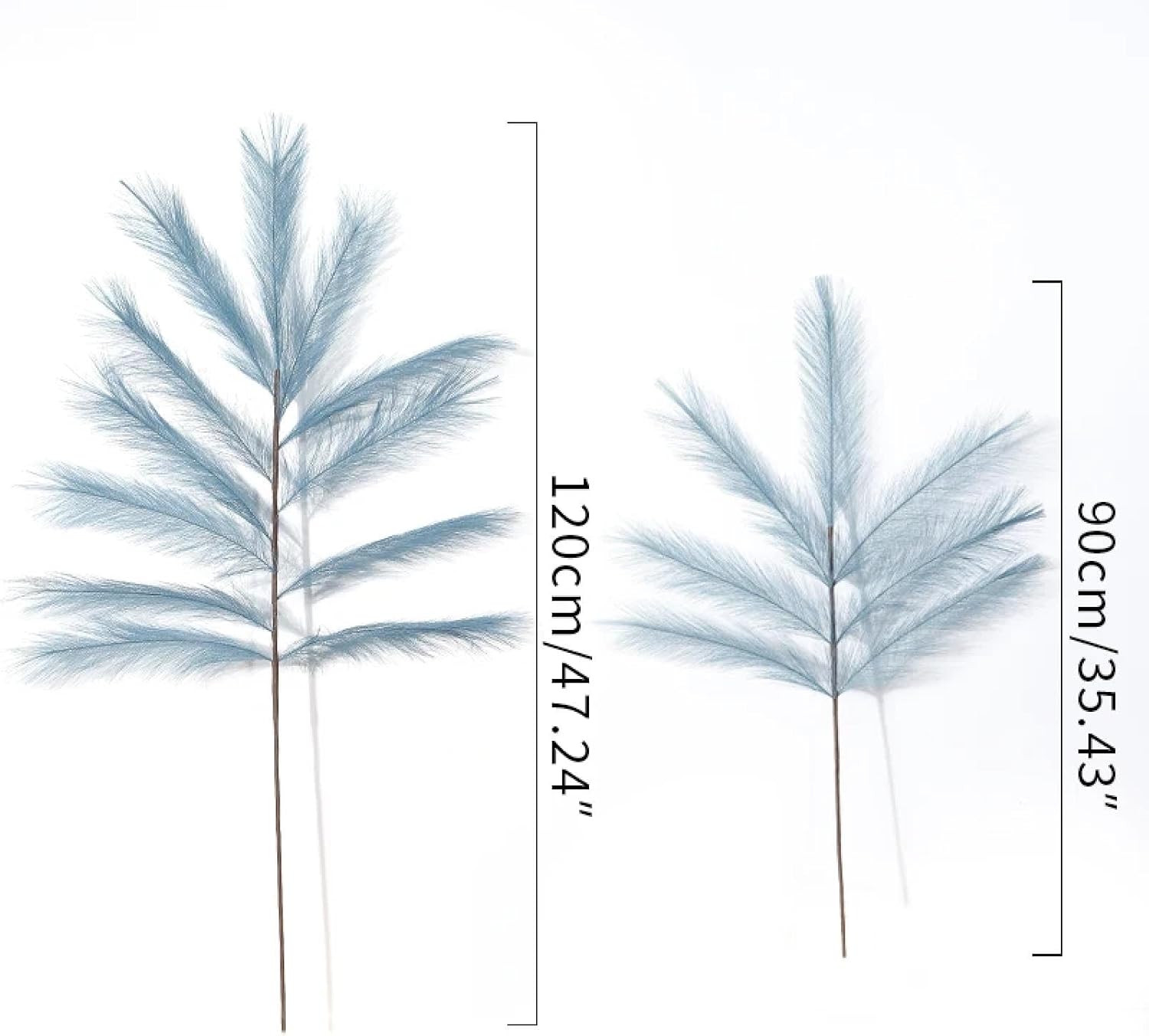 Artificial Pampas Grass Decor 3 Pcs Light Purple 90cm