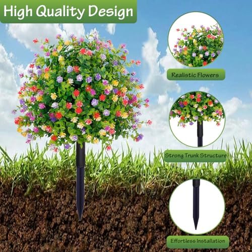 Ronyila Artificial Boxwood Ball Trees Set of 2