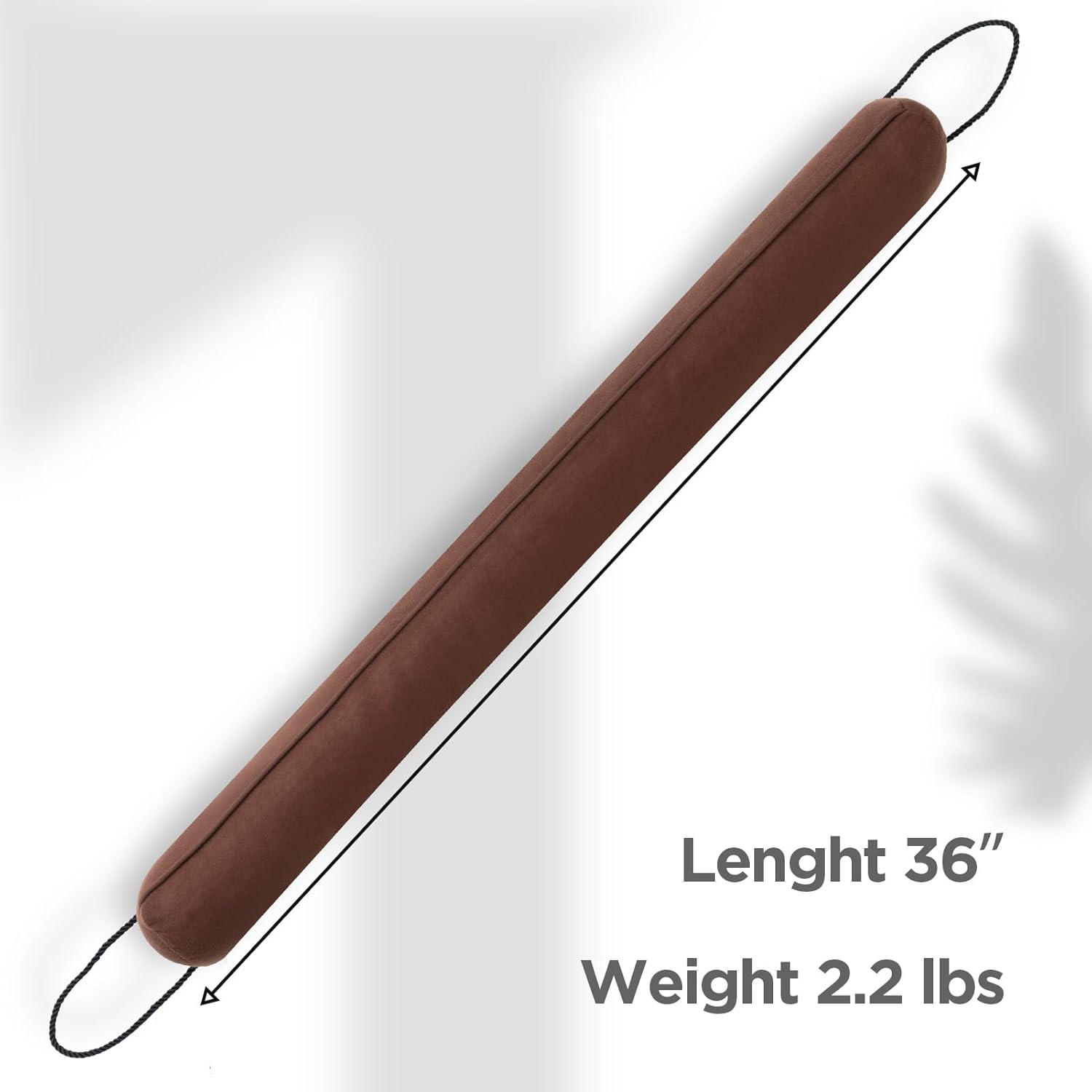 Sunolga 36 Inch Weighted Door Draft Stopper with Zipper Cover