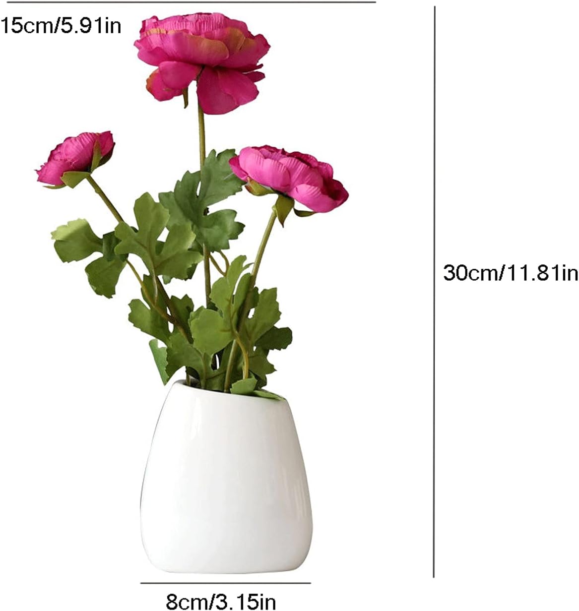 GaRcan Artificial Flowers Rose Arrangement in Vase