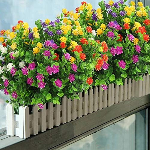 Bincy 12 Bundles Artificial Flowers Set
