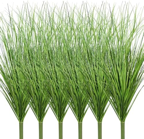 Melorca And Guilla 6PCS 255 Inch Fake Tall Onion Grass Artificial Plants